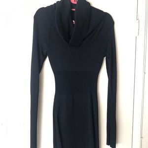 Navy Blue BCBG Cowl Neck Dress